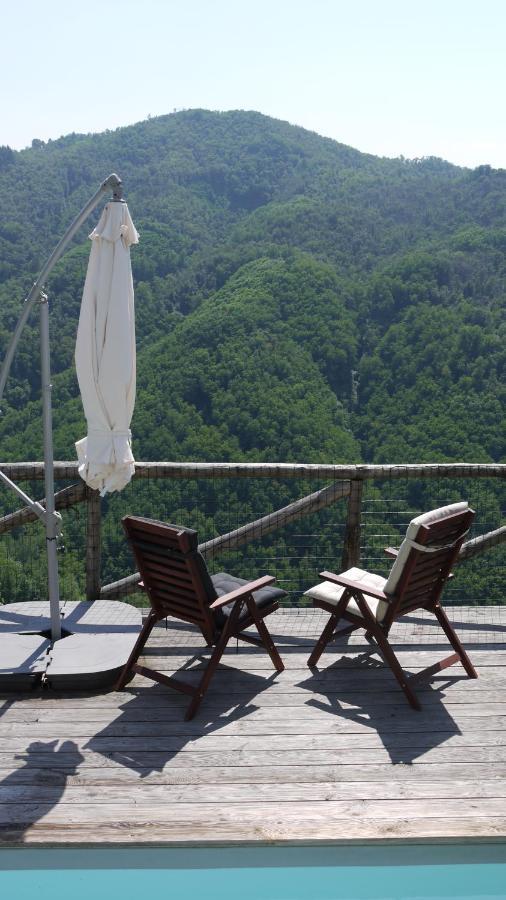 Piscina Con Vista Villa Bagni di Lucca Kültér fotó