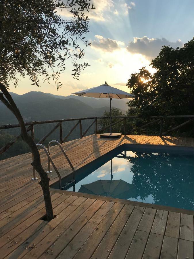 Piscina Con Vista Villa Bagni di Lucca Kültér fotó